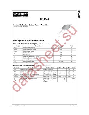 KSA940 datasheet  